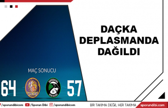 Daçka deplasmanda dağıldı