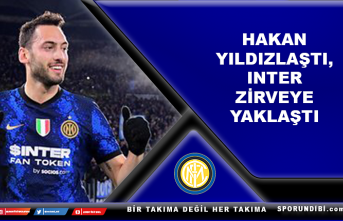Hakan  yıldızlaştı,  Inter zirveye yaklaştı