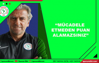 Hamza Hamzaoğlu: ''Mücadele etmeden puan...