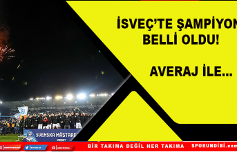 İsveç'te şampiyon belli oldu! Averaj ile..