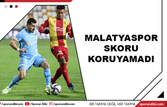 Malatyaspor skoru koruyamadı