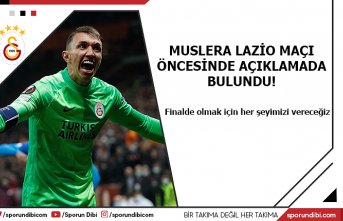 Muslera Lazio maçı öncesinde açıklamada bulundu!...