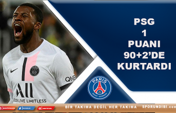 PSG  1  puanı 90+2’de kurtardı