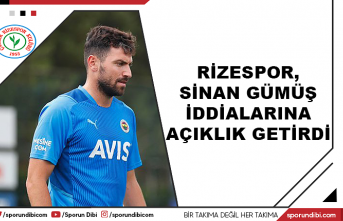 Rizespor, Sinan Gümüş iddialarına açıklık getirdi