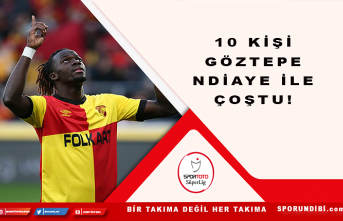 10 kişi Göztepe Ndiaye ile çoştu!