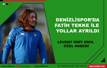 Denizlispor'da Fatih Tekke ile yollar ayrıldı!