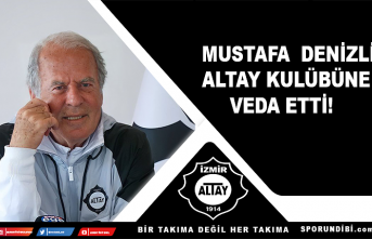 Mustafa Denizli, Altay kulübüne veda etti!