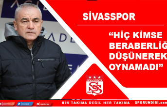 Rıza Çalımbay: ''Hiç kimse beraberliği düşünerek oynamadı''