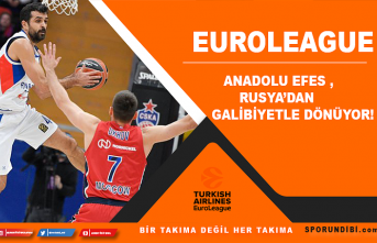 Anadolu Efes, Rusya'dan galibiyetle dönüyor!