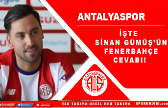 İşte Sinan Gümüş'ün Fenerbahçe cevabı!