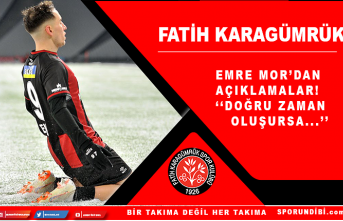 Emre Mor'dan açıklamalar! ''Doğru zaman oluşursa...''