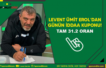 Levent Ümit Erol'dan Günün İddaa Kuponu!