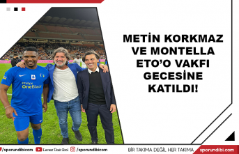 Metin Korkmaz ve Montella, Eto'o vakfı gecesine...