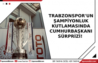 Trabzonspor'un şampiyonluk kutlamasında Cumhurbaşkanı...