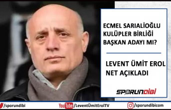 Ecmel Sarıalioğlu kulüpler birliği başkan adayı...