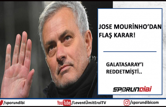 jose Mourinho'dan flaş karar! Galatasaray'ı reddetmişti...